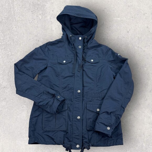 Abercrombie & Fitch Women's Jacket Hooded Size Small 4 Pocket's Zip and Snap - Picture 1 of 9